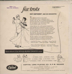 Fox Trots Ray Anthony And His Orchestra English Vinyl LP