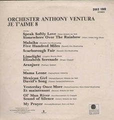 Orchester Anthony Ventura Jet' Aime 8 Traum- Melodien English Vinyl LP