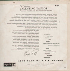The Passionate Valentino Tangos English Vinyl LP