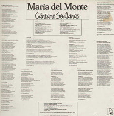 Maria Del Monte Cantame Sevillanas English Vinyl LP