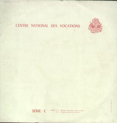 Centre National Des Vocations Serie C - English Bollywood Vinyl LP