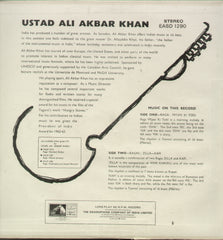 Ustad Ali Akbar Khan - Classical Bollywood Vinyl LP