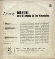 Manuel and His Music of The Mountains - English Bollywood Vinyl LP