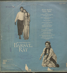 Barsat Ki Rat indi- Hindi Bollywood Vinyl EP