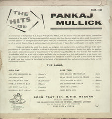 Pankaj Mullick - Greatest Hits - Compilations Bollywood Vinyl LP
