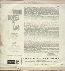 Trini Lopez At Pj's - English Bollywood Vinyl LP