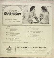Bahu Begum - Hindi Bollywood Vinyl LP