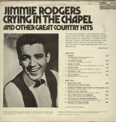 Crying In The Chapel and Other Great Country Hits - English Bollywood Vinyl LP
