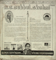 Bhaja Govindam And Vishnu Sahasranamam - Devotional Bollywood Vinyl LP
