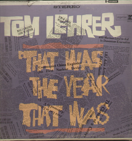 That Was The Year That Was Tom Lehrer - English Bollywood Vinyl LP