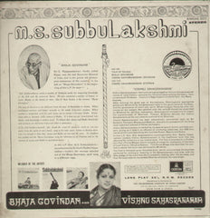 Bhaja Govindam And Vishnu Sahasranamam - Devotional Bollywood Vinyl LP