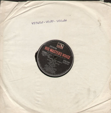 Violin - Veno - Veena - Instrumentals Bollywood Vinyl LP - No Sleeve