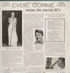 Eydie Gorme "Eydie Gorme Vamps The Roaring 20’s"  English Vinyl LP