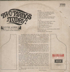 Two Pianos Today Ronnie Aldrich English Vinyl L P