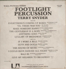 TERRY SNYDER FOOTLIGHT PERCUSSION RARE LP RECORD English Vinyl L P