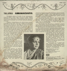 Sri Annamacharya Samkirtanas - Devotional Bollywood Vinyl LP
