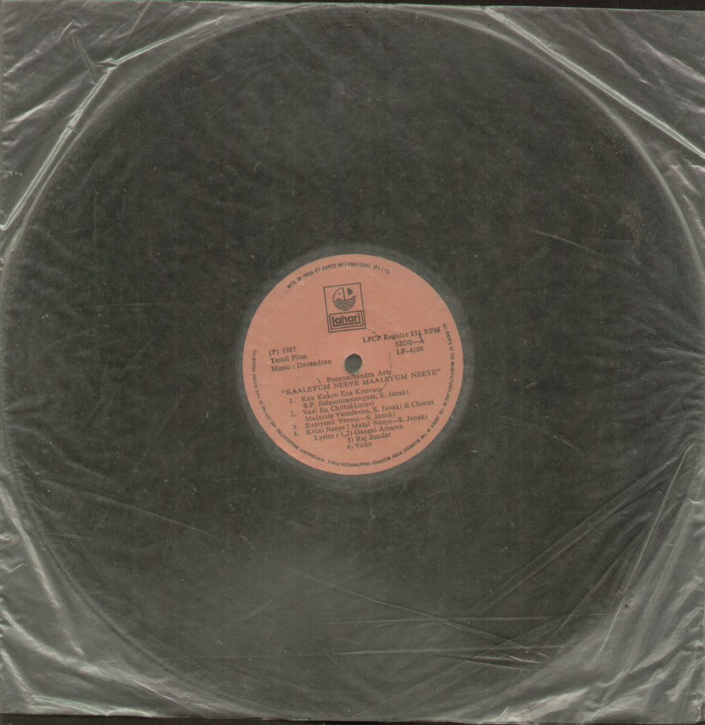 Kaaleyum Neeye Maaleyum Neeye - Tamil Bollywood Vinyl LP - No Sleep