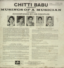 Chittibabu Musings of a Musician - Instrumental Bollywood Vinyl LP
