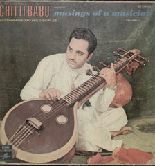 Chittibabu Musings of a Musician - Instrumental Bollywood Vinyl LP