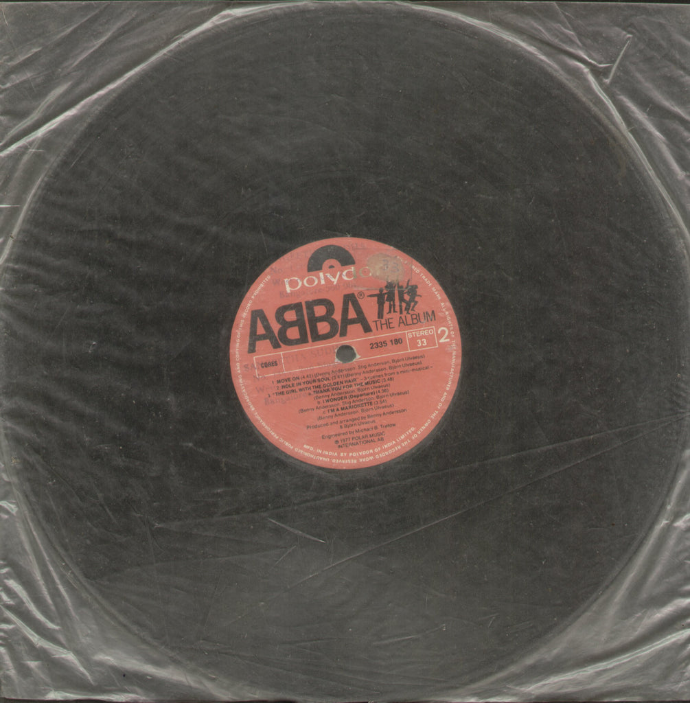 Abba The Album - English Bollywood Vinyl LP - No Sleeve