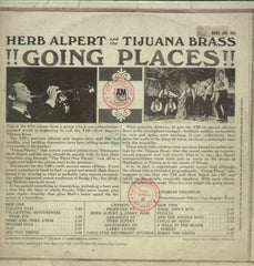 Herb Alpert  And The Tijuana Brass Going Places - English Bollywood Vinyl LP