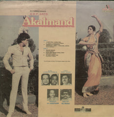 Akalmand - Hindi Bollywood Vinyl LP