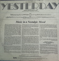 “YESTERDAY - Music in a nostalgic mood”1971 ,English Vinyl LP – Bollywood Film Vinyl LP