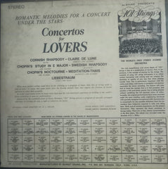“CONCERTOS FOR LOVERS”1965 , English Vinyl LP – Bollywood Film Vinyl LP