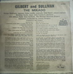 “THE MIKADO – GILBERT AND SULLIVAN” , English Vinyl LP – Bollywood Film Vinyl LP