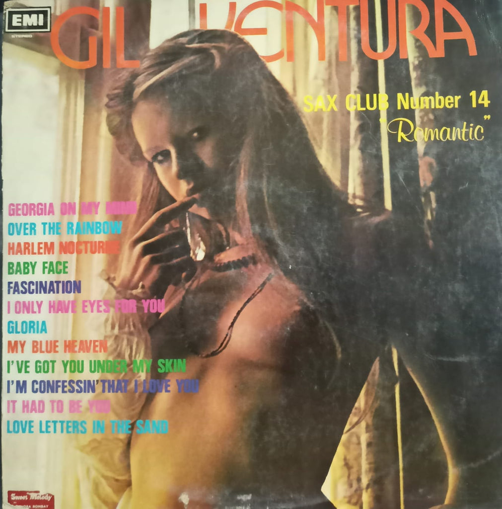 “GIL VENTURA – ROMANTIC SAX CLUB NO.14”,  English Vinyl LP – Bollywood Film Vinyl LP
