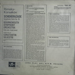 “SCHEHERAZADE – Symphonic suite, (Rimsky – Korsakov)”, English Vinyl LP – Bollywood Film Vinyl LP