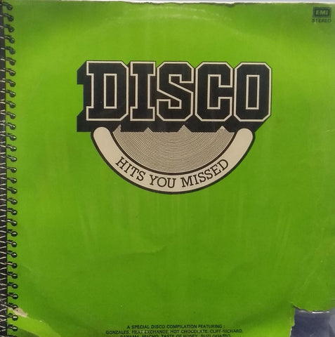 "DISCO HITS YOU MISSED" English vinyl LP