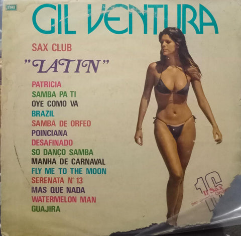 "GIL VENTURA LATIN SAX CLUB NUMBER 8" English vinyl LP