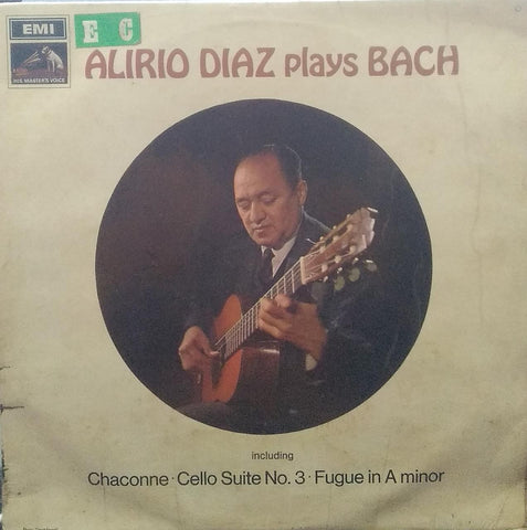 "ALIRIO DIAZ PLAYS BACH" English vinyl LP
