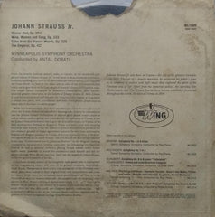 "JOHANN STRAUSS, JR. TALES FROM THE VIENNA WOODS, OP.325" English vinyl LP