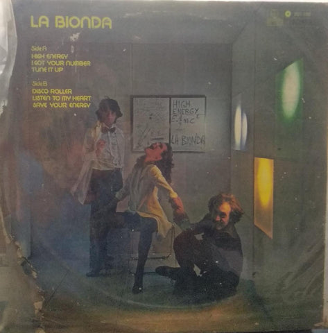 "HIGH ENERGY LA BIONDA" English vinyl LP