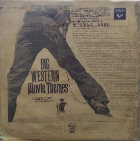"BIG WESTERN MOVIE THEMES" English vinyl LP