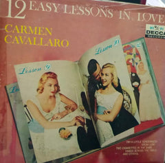 "12 EASY LESSONS IN LOVE CARMEN CAVALLARO" English vinyl LP