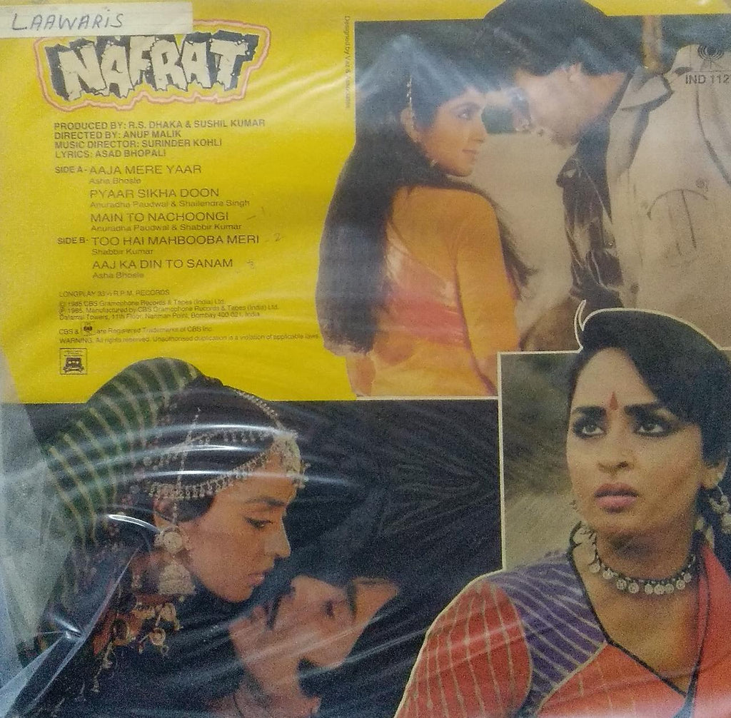 "NAFRAT" Hindi vinyl LP