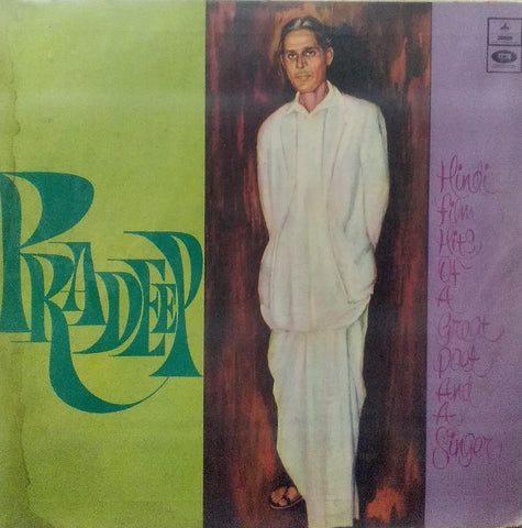 "HITS OF A GREAT POET AND A SINGER PRADEEP" English vinyl LP