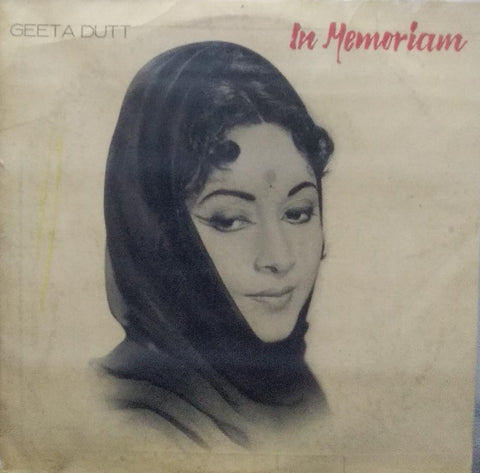 "GEETA DUTT IN MEMORIAM" English vinyl LP