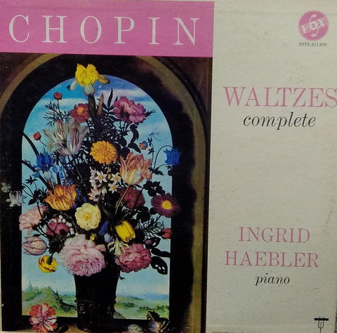 "CHOPIN WALTZES COMPLETE INGRID HAEBLER PIANO" English vinyl LP