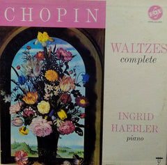 "CHOPIN WALTZES COMPLETE INGRID HAEBLER PIANO" English vinyl LP