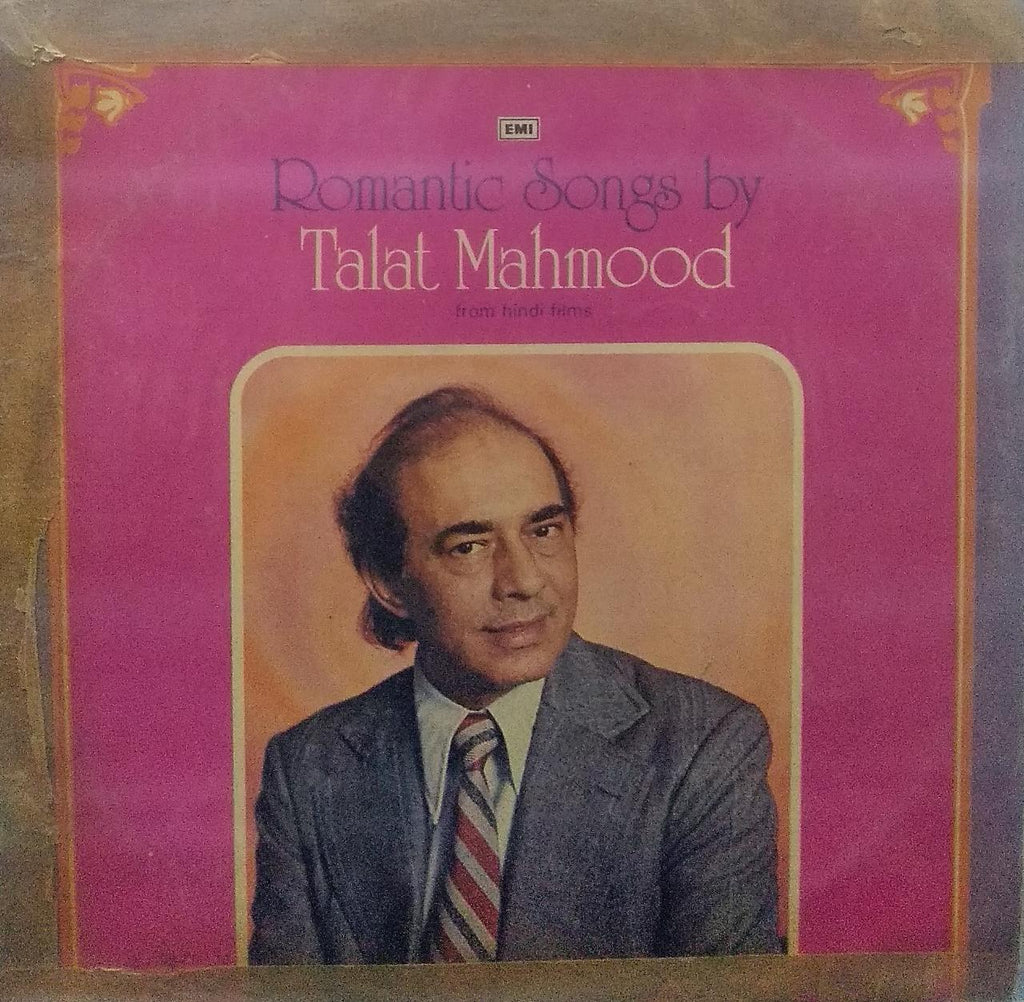 "ROMANTIC SONGS BY TALAT MAHMOOD" Hindi vinyl LP