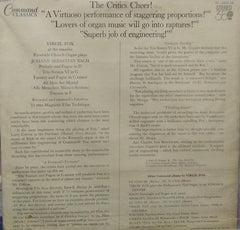 "VIRGIL FOX AT THE ORGAN PLAYS...JOHANN SEBASTIAN BACH" English vinyl LP