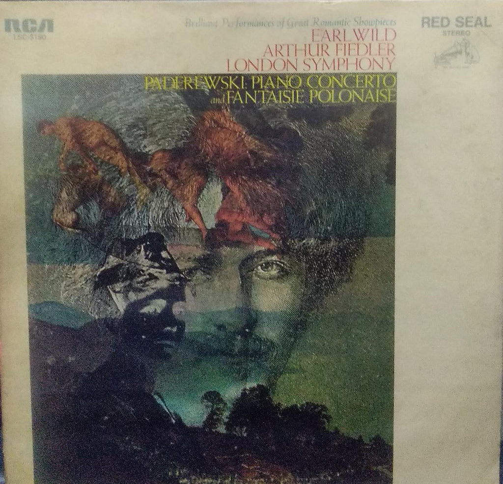 "PADEREWSKI CONCERTO IN A MINOR, OP.17" English vinyl LP