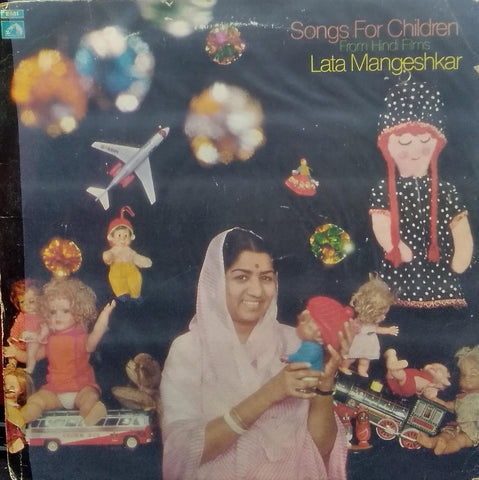 "SONGS FOR CHILDREN FROM HINDI FILMS LATA MANGESHKAR" Hindi vinyl LP