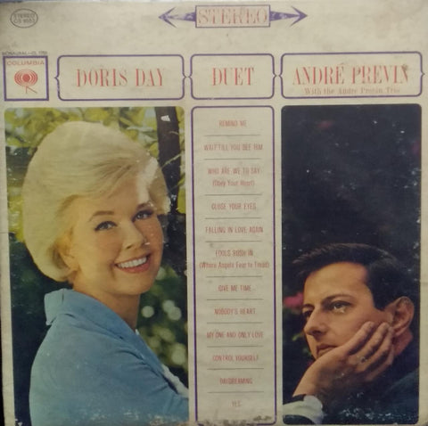 "DORIS DAY AND ANDRE PREVIN WITH THE ANDRE PREVIN TRIO" English vinyl LP