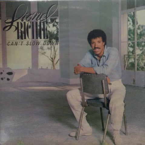"CAN'T SLOW DOWN LIONEL RICHIE" English vinyl LP