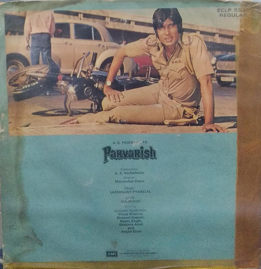 "PARVARISH" Hindi vinyl LP